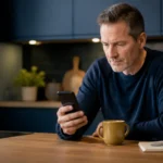 Customer comparing detailed locksmith reviews on a phone